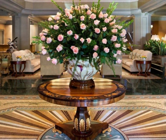 Windsor Court Hotel Lobby Roses.png